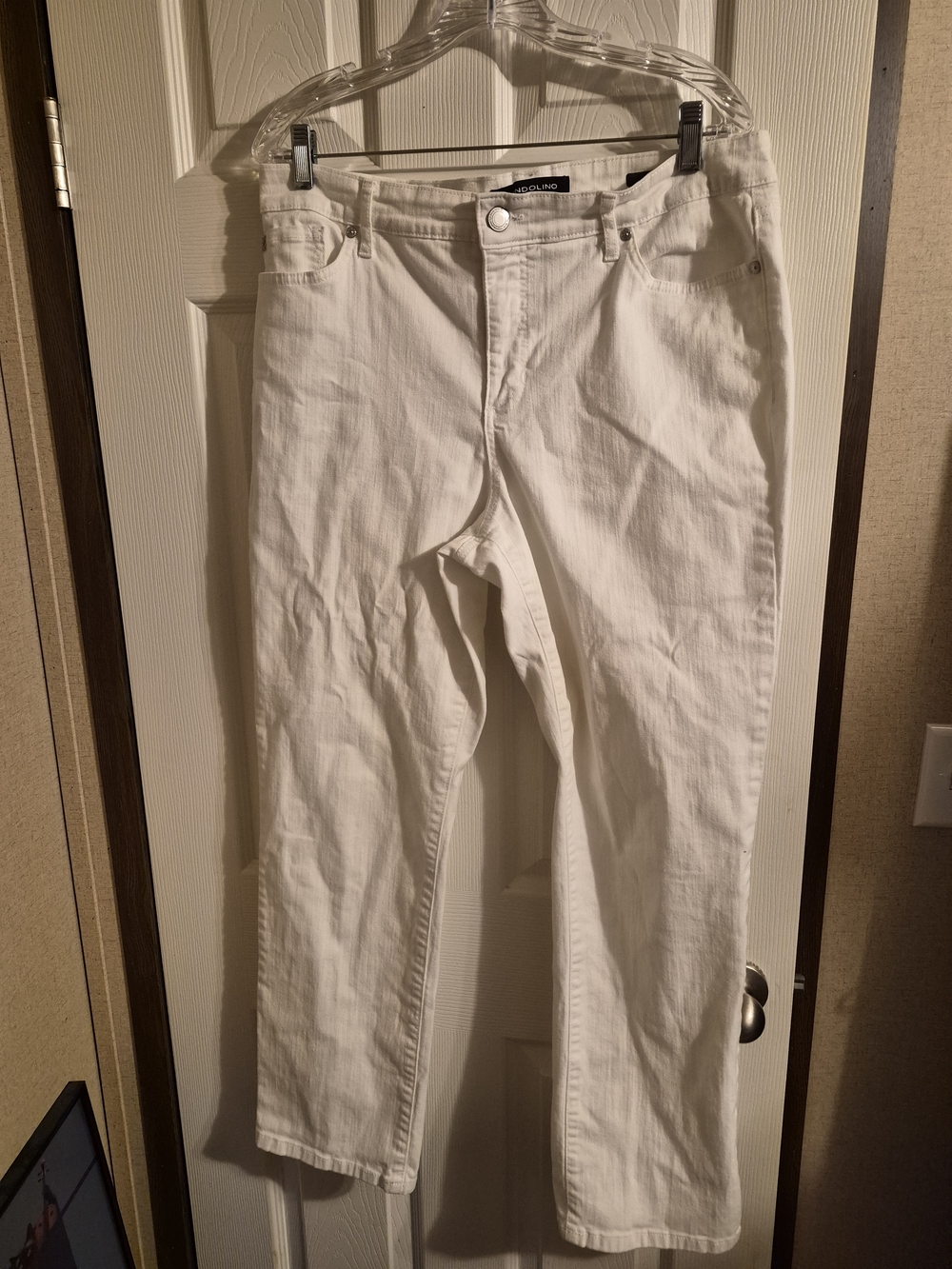 Bandolino Straight-Leg White Women's Jeans